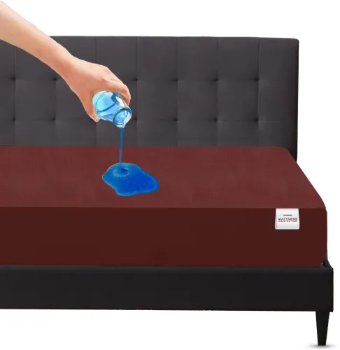 Image of Mattress Protector Queen Size Fitted Terry Cotton Breathable, Stretchable, Waterproof Mattress Cover 