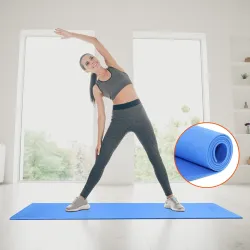 Matworks by Bathla Kriya Classic Yoga Mat (Ink Blue & Sky Blue, 6mm)