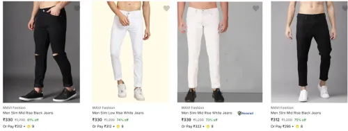 Image of Mavi Fashion Men's Jeans upto 81% Discount