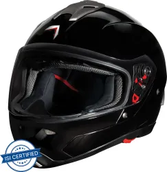 MAVOX FX 21 Motorbike Helmet (Glossy Glint Black)