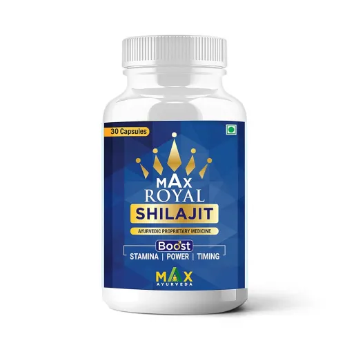 Image of Max Ayurveda Royal Shilajit Capsules 30