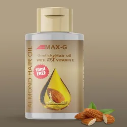 MAX-G Almond Hair Oil With Vitamin E - 100 ml