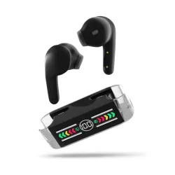 Max Buds Transparent TWS Earbuds with Display, 30Hrs Playtime