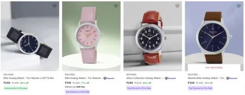 Image of MAXIMA Elite Analog Watch - For Women Starting Price @ ₹249