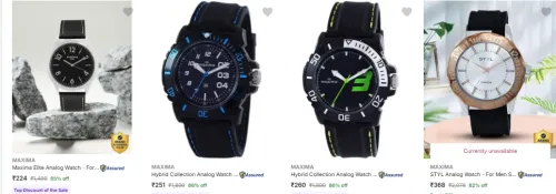 Image of Maxima men's watches up too 85% Discount