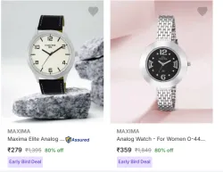 Maxima Watches For Men & Women Flat 80% Discount