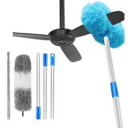 Maxoshine Smart Fan Cleaner Brush With Long Rod Microfiber Duster