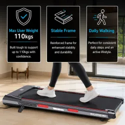 Maxpro WALKPAD 3.5HP BLDC Motor, 12 Km/Hr Speed, 110kg Max.User Weight, LED Display Treadmill