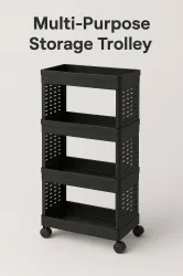 MAXTID 4 Compartments Plastic PP (Black)