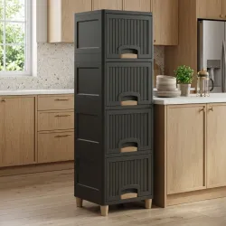 MAXTID 4 Compartments plastic pp (Brown)