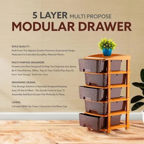 Image of MAXTID 5 Compartments Plastic PP