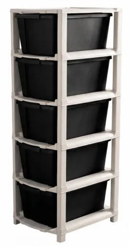 Image of MAXTID 5 Layer Blue Modular Drawer Set 