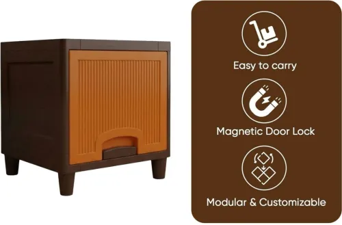 Image of MAXTID 5 Layer Blue Plastic Drawer Unit for Storage Plastic Kitchen Trolley (DIY(Do-It-Yourself))