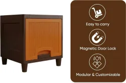 MAXTID 5 Layer Blue Plastic Drawer Unit for Storage Plastic Kitchen Trolley (DIY(Do-It-Yourself))