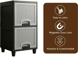 MAXTID Multi Layer Plastic Modular Drawer/Shelf (Shelves: 6)