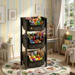 MAXTID multi layer Storage Cabinet for Neat Arrangement Storage Box (Blue)