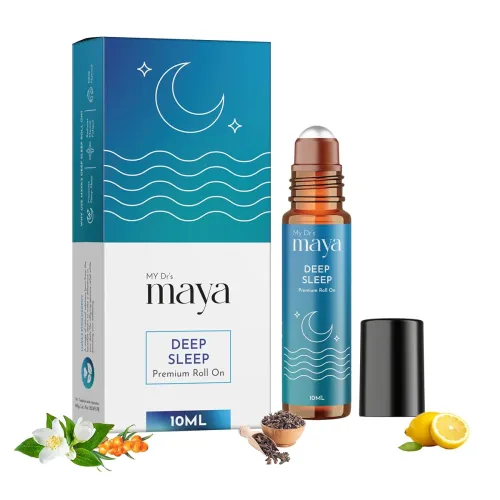 Image of Maya Aromatherapy Deep Sleep Premium Roll On | 100% Pure Essential Oils | Reduces Insomnia, Sleep Disruption, Snoring, R
