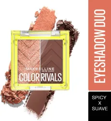 Maybelline Color Rivals Eyeshadow Duo – Spicy x Suave, 3g
