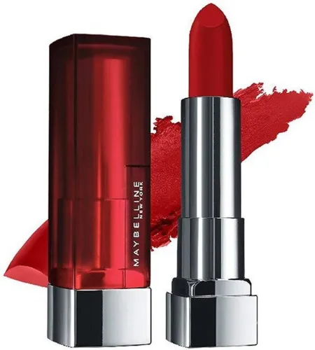 Image of MAYBELLINE NEW YORK Creamy Matte Lipstick (Bold Crimson, 3.9 g)