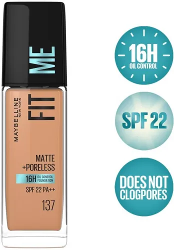 Image of Maybelline Fit Me Foundation 137 Golden Tan