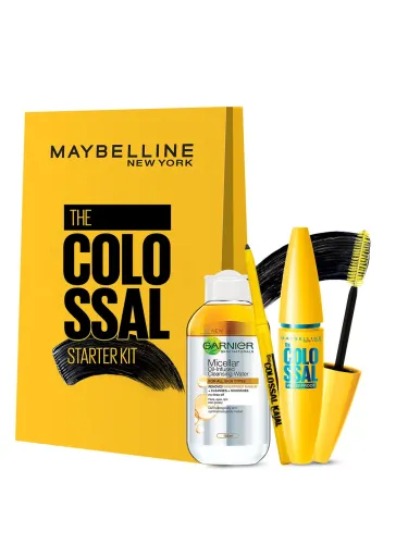 Image of Maybelline Garnier Mascara Kajal Micellar Cleansing Set