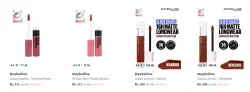 Maybelline Lipstick starting @ ₹171