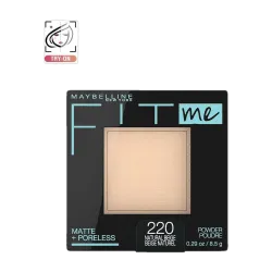 MAYBELLINE NEW YORK Matte Poreless Powder Compact (Natural Beige, 8.5 g)