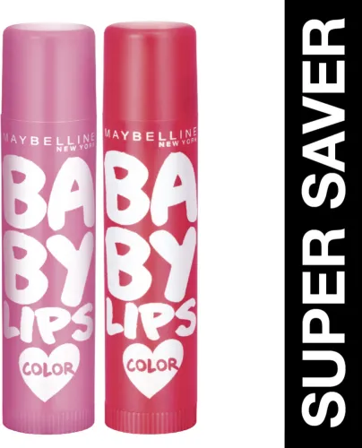 Image of MAYBELLINE NEW YORK Baby Lips Tinted Lip Balm Pink Lolita & Cherry Kiss