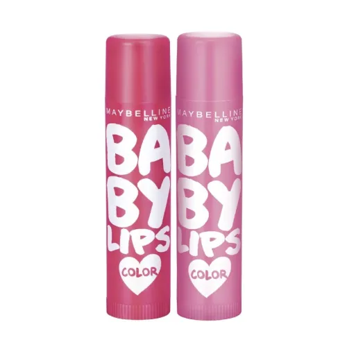 Image of Maybelline New York Baby Lips Color Balm Combo Pack Lip Balm - Pink Lolita + Berry Crush Lip Balms and Lip Care, Long-la