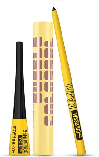 Image of MAYBELLINE NEW YORK Colossal Eye Combo - Liner, Mascara & Kajal - Black