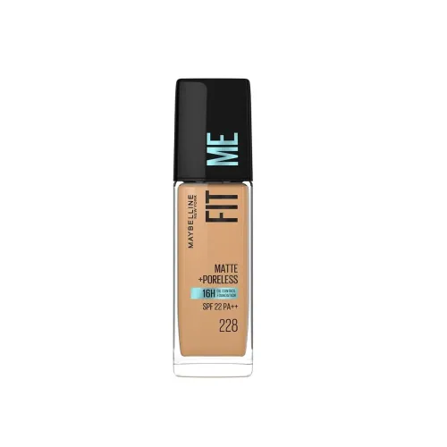 Image of Maybelline New York Fit Me Matte + Poreless Liquid Foundation, 228