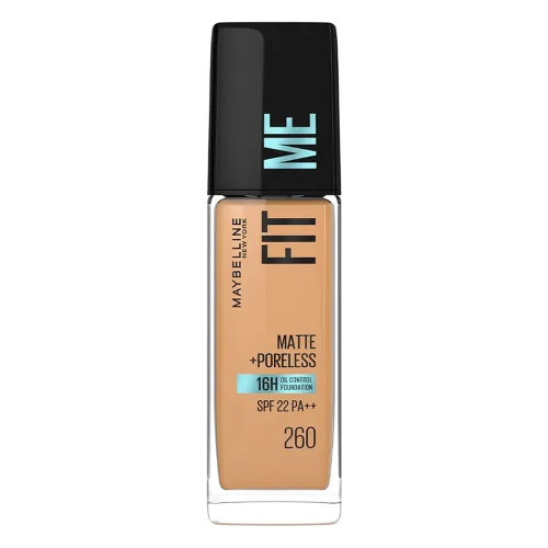 Image of Maybelline New York Fit Me Matte + Poreless Foundation Shade 260