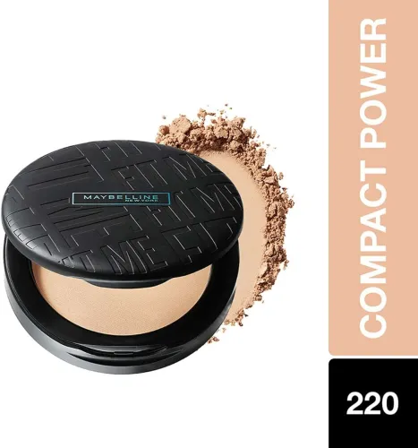 Image of MAYBELLINE NEW YORK Fit Me Matte + Poreless Powder|16H Oil Control with SPF 32 +++ Compact (220, Natural Beige, 6 g)