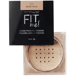Maybelline New York Fit Me Loose Finishing Powder, Silky and Lightweight, Natural-looking beautiful skin, Quick blendabl