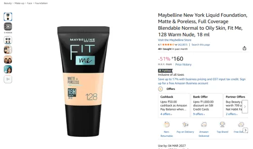 Image of Maybelline New York Liquid Foundation