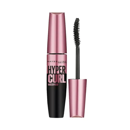 Image of Maybelline New York Mascara, Highly Pigmented Colour, Long-lasting, Waterproof, Hypercurl , Black, 9.2ml