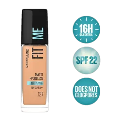 MAYBELLINE NEW YORK atte + Poreless Liquid Foundation, 30ml