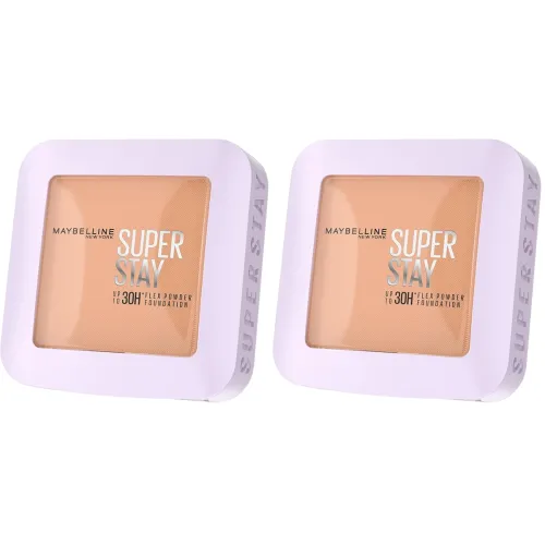 Image of Maybelline New York Super Stay Flex Powder Foundation Pack of 2