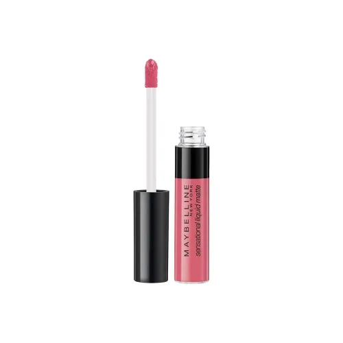 Image of Maybelline New York Sensational Liquid Matte Lipstick, Non-sticky, Non-drying Lipstick, Hassle-Free & Precise Applicatio