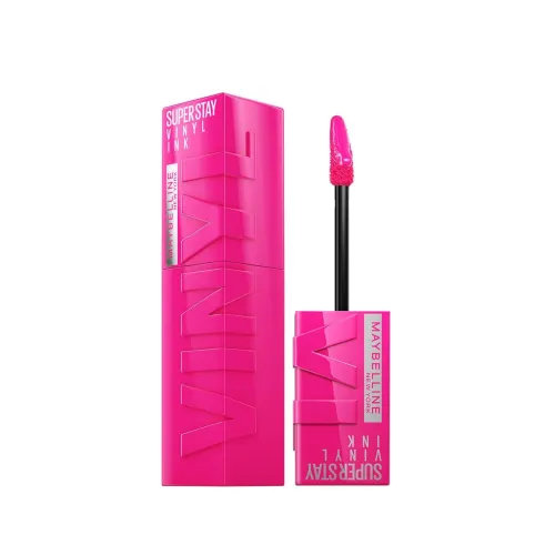 Image of Maybelline Superstay Vinyl Ink Liquid Lipstick, Striking Gloss, 16H, 4.2ml