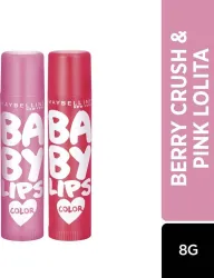 MAYBELLINE NEW YORK Baby Lips Lip Balm (Pack of 2, 8g)