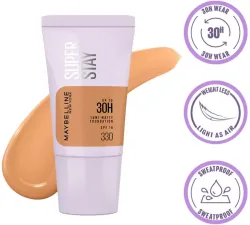 MAYBELLINE NEW YORK Super Stay Lumi-Matte Foundation-220, 30H Wear, Lightweight, Suits all skintypes Foundation (220, 18 g)