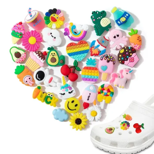Image of MAYCREATE® Clog Slippers Charms Assorted Cartoon Clog 