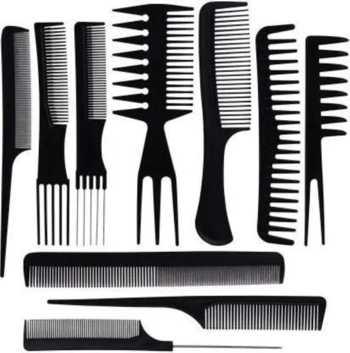 Image of MAYU 10Pcs Salon Hairdressing Comb Set