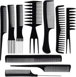 MAYU 10Pcs Salon Hairdressing Comb Set