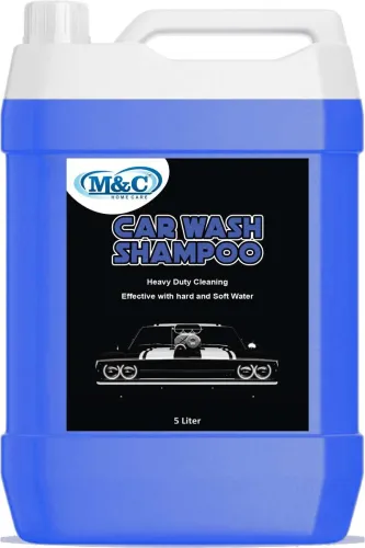 Image of M&C Shampoo , PH Neutral Formula For Spot Free Cleaning With Extra Foam Booster. Car Washing Liquid (5000 ml)