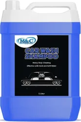 M&C Shampoo , PH Neutral Formula For Spot Free Cleaning With Extra Foam Booster. Car Washing Liquid (5000 ml)