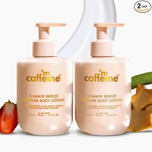 Image of mCaffeine Summer Breeze Perfume Body Lotion (Pack of 2)