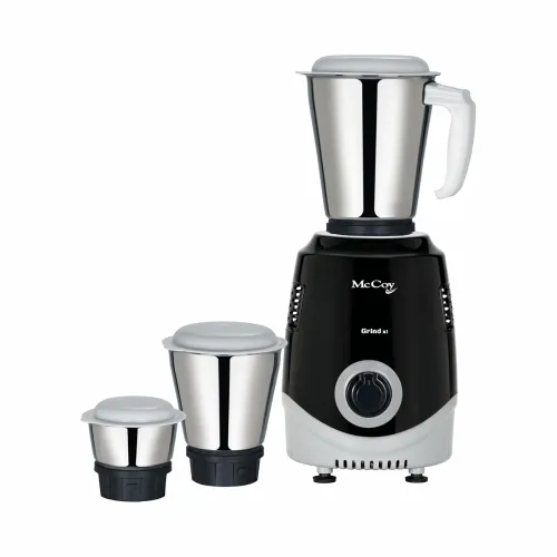 Image of McCoy Mixer Grinder | Grind X1 500W with 3 SS jars | Longer life Universal Hybrid Motor | ABS Body | Uniform Grinding | 