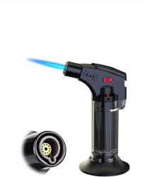 Mebil Plastic Gas Lighter (Black, Pack of 1)